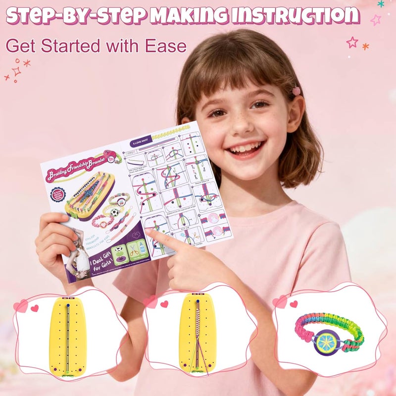 VIDIBESTY Stretchy Bracelet Making Kit for Girls 6-12, Elastic String DIY Arts & Crafts Bulk Toy Set, Friendship Jewelry Maker Tool, Popular Christmas Birthday Gifts for Kids Ages 7 8 9 10 11(112PCS) - Image 5